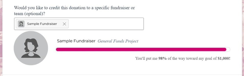 BCRF's campaign designation process using peer-to-peer fundraising software