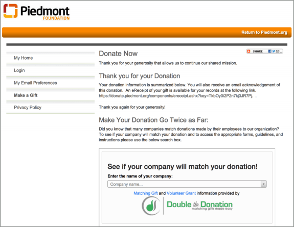 Blackbaud Netcommunity Matching Gift Search