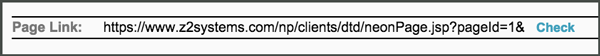 NeonCRM Matching Gift Page URL