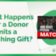 What Happens After a Donor Submits a Matching Gift