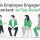 This guide will cover why employee engagement is important and the top ten benefits of employee engagement.