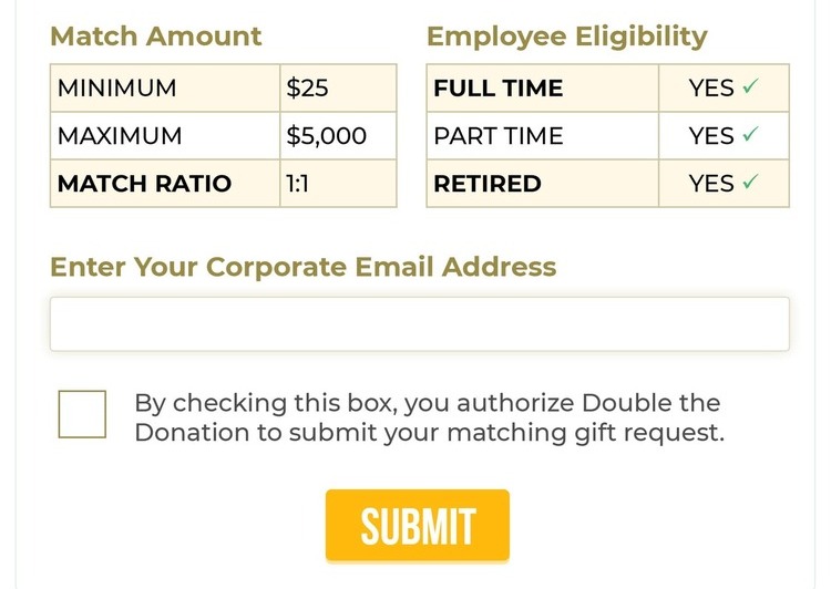 Encouraging donors to submit matching gift requests with auto-submission