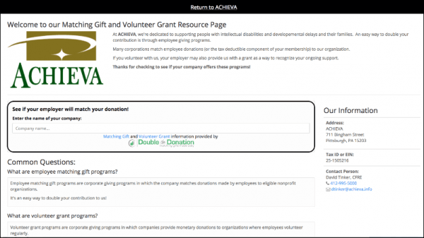 Check out Salsa's integration with Double the Donation's tools.
