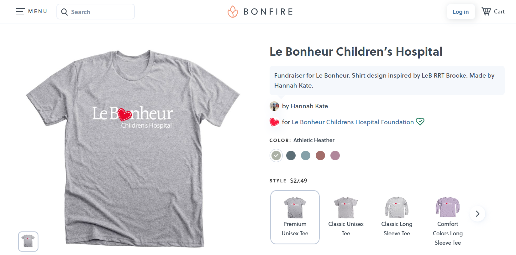 Online fundraising ideas - t-shirt fundraising