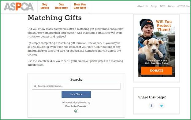 Online matching gift appeals require strong verbiage that calls readers to action.