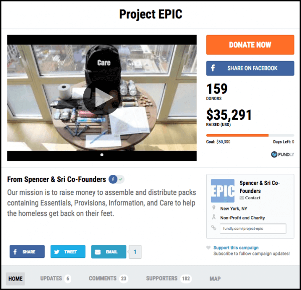 Fundly's crowdfunding pages make online fundraising quick and simple. 