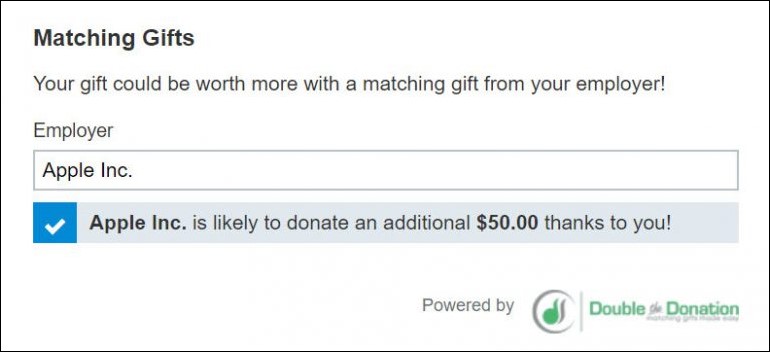 By delivering matching gift information to donors as they’re making a gift on a Qgiv form, 360MatchPro helps nonprofits close the gap and claim matching gift revenue.