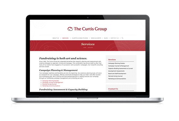 Learn more about The Curtis Group and the capital campaign consulting services available. 