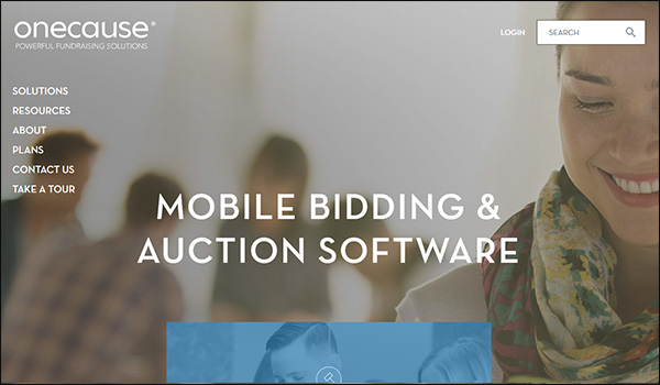 OneCause is a top charity auction fundraising tool.