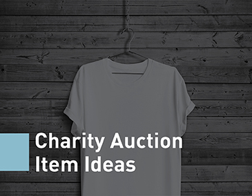 T-shirt fundraising is a unique charity auction item idea.
