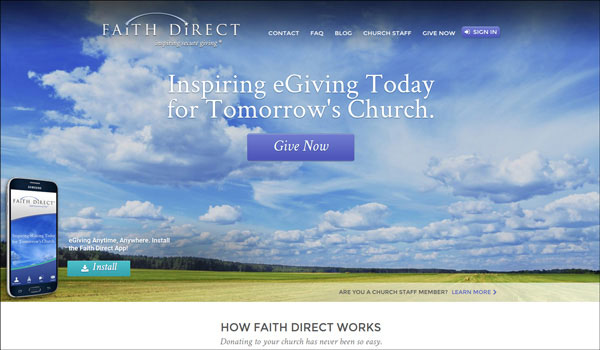 Faith Direct offers church giving solutions for all kinds of congregations.