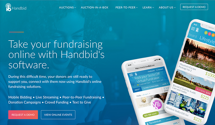 Learn more about Handbid, one of the crowdfunding platforms for nonprofits.