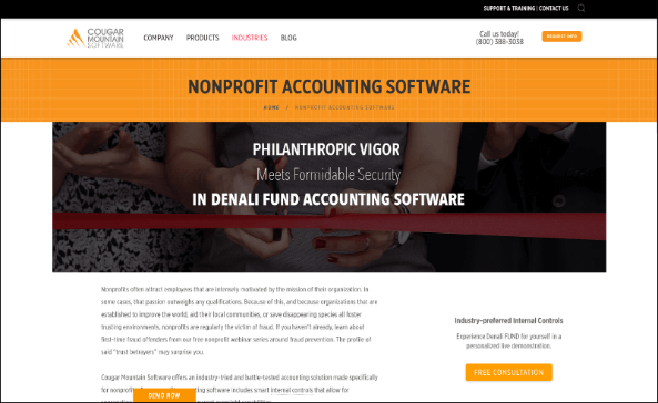 Check out Denali's nonprofit accounting software and what their solutions can do for your organization.