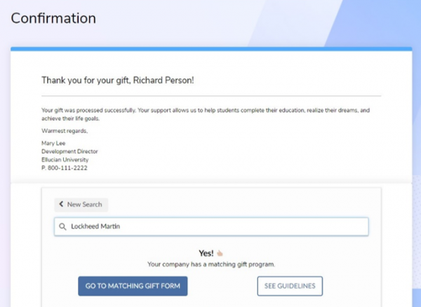 Here's how Ellucian's school fundraising platform can help match gifts.