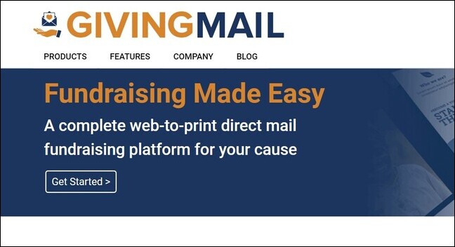 GivingMail is our favorite of the nonprofit direct mail companies.