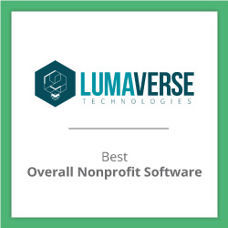 Lumaverse is one of our favorite donor management software solutions.