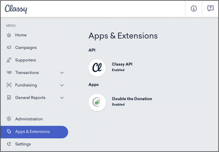 Activate 360MatchPro from within Classy Manager