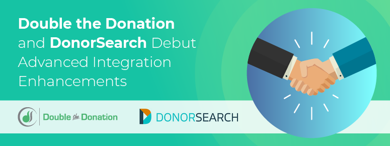 DonorSearch and Double the Donation Enhancement Announcement