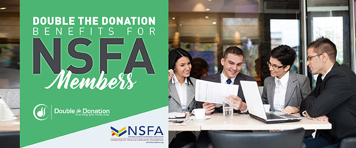 Double the Donation has partnered with the National School Foundation Association.