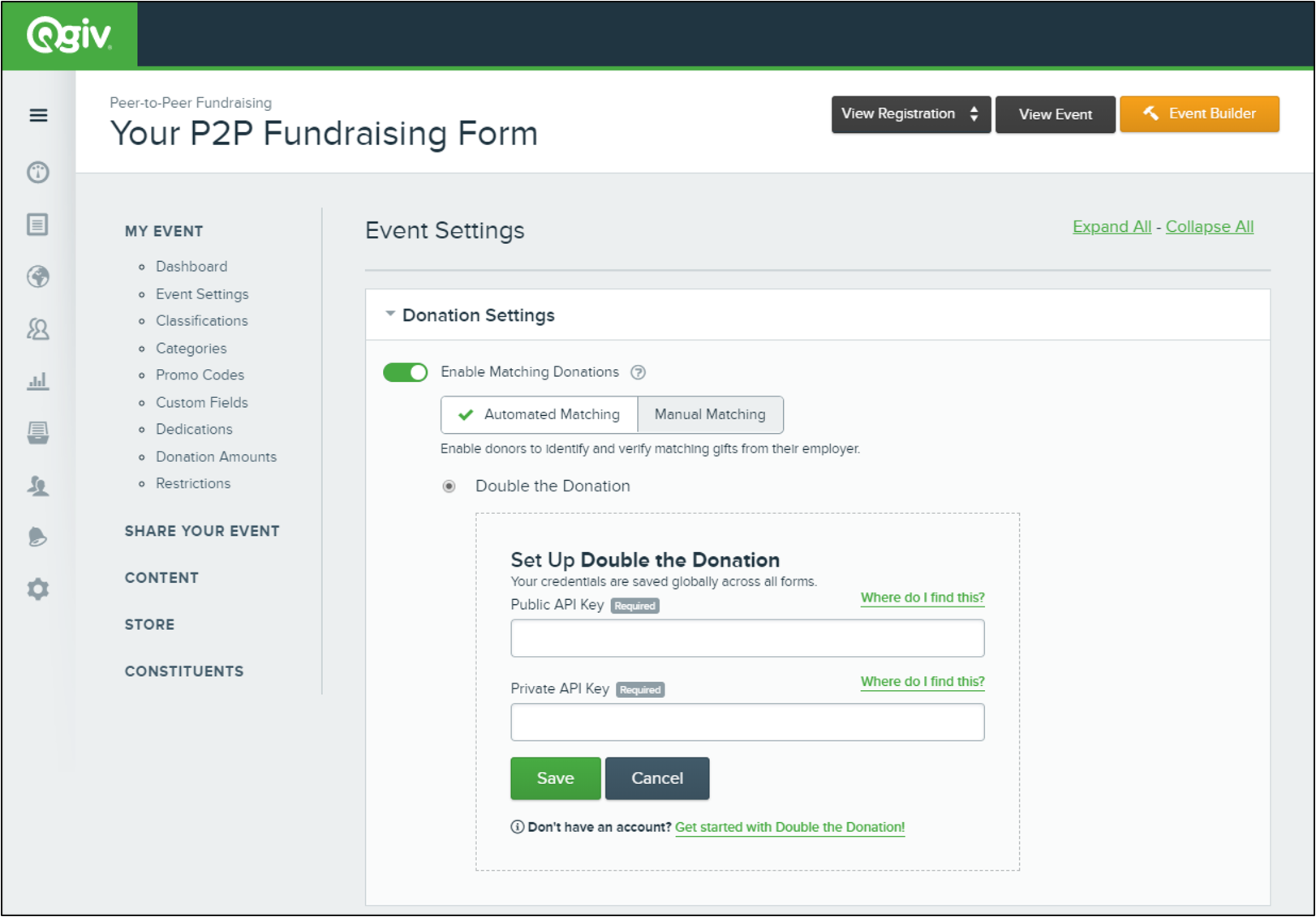 360MatchPro is now available on Qgiv peer-to-peer fundraising forms.