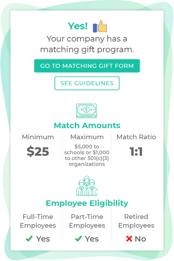 What Matching Gift Data is Available Through the Double the Donation Matching Gift API?