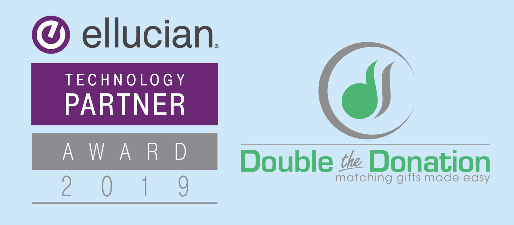 2019 Ellucian Tech Partner Award for Ethos Excellence goes to Double the Donation