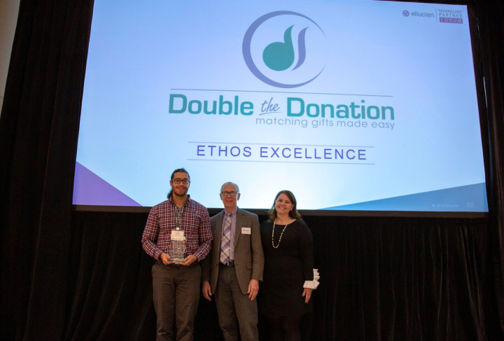 Double the Donation wins 2019 Ellucian Technology Partner Award for Ethos Excellence