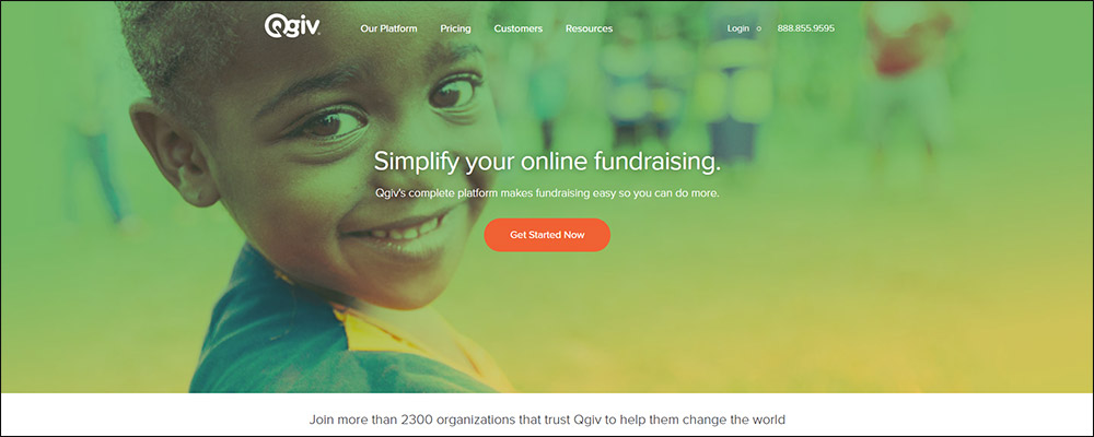 Qgiv is a great PayPal alternative for accepting gifts at fundraising events.