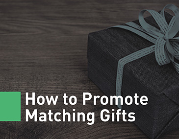 How to promote matching gifts