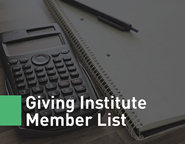 Giving Institute Member List