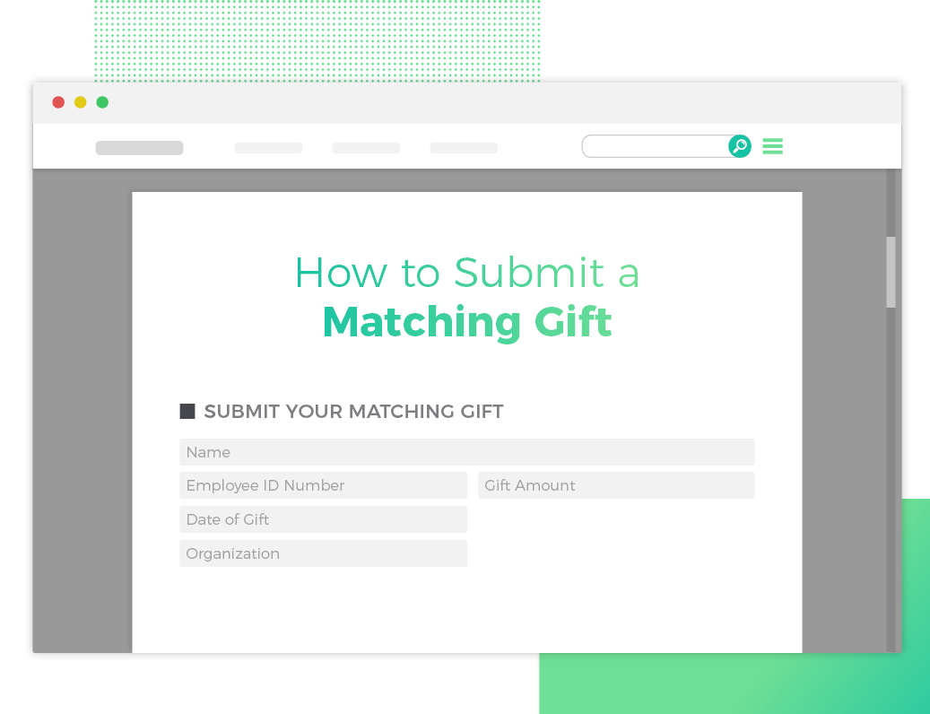 Matching Gift Database - Paper Matching Gift Forms on Double the Donation Website