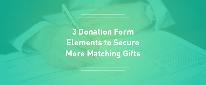 Explore these key matching gift donation form elements to optimize your fundraising strategy.