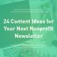 Explore these nonprofit newsletter ideas to freshen up your content.