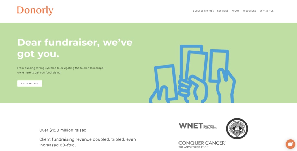 Visit Donorly's website to learn more about their professional nonprofit consulting services.