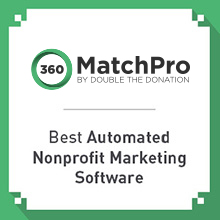 360MatchPro by Double the Donation offers the top nonprofit marketing software for matching gifts.