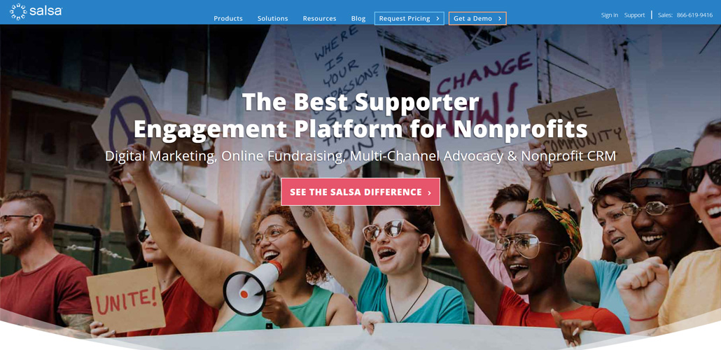 Salsa's nonprofit marketing software can fulfill all your organization's marketing needs.