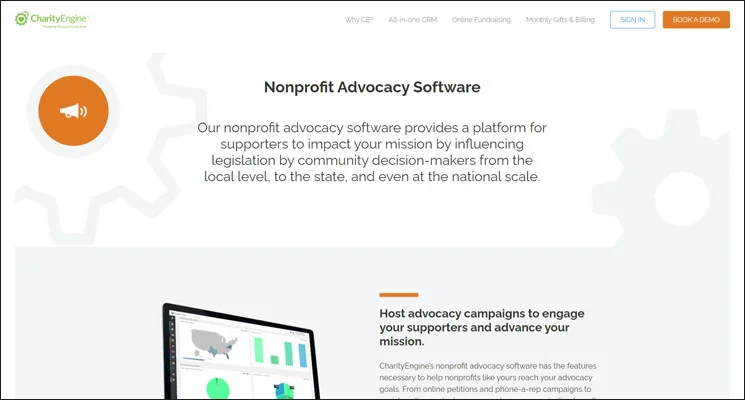 Explore CharityEngine's advocacy software solution by visiting their website.