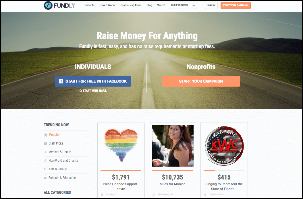 Fundly is a great crowdfunding platform where you can host a t-shirt fundraiser.
