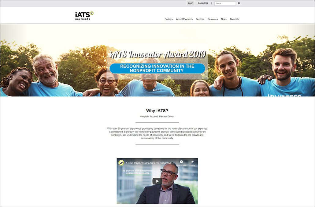 Learn more about online donations with iATS Payments.