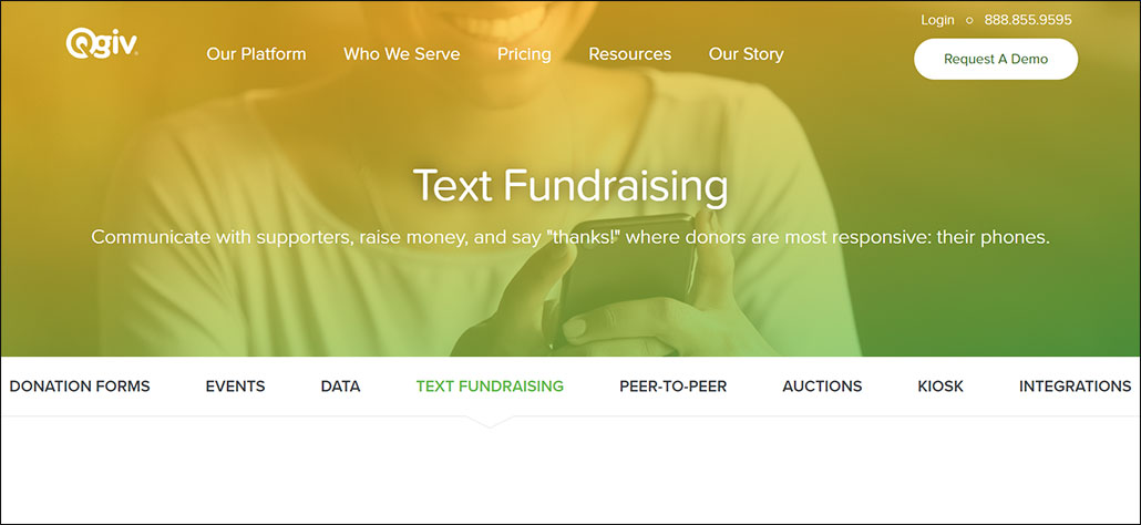 Check out how Qgiv's platform can teach you more about text fundraising.