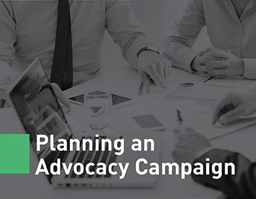 Plan your advocacy campaign by checking out this resource.