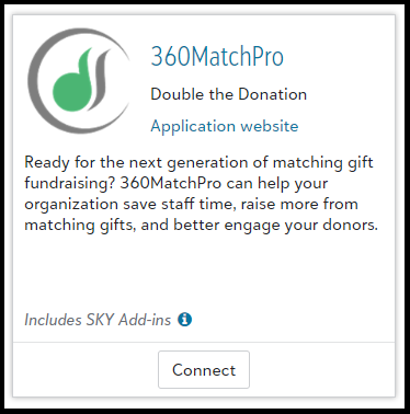 This image displays the 360MatchPro app as it appears on the RE NXT platform.