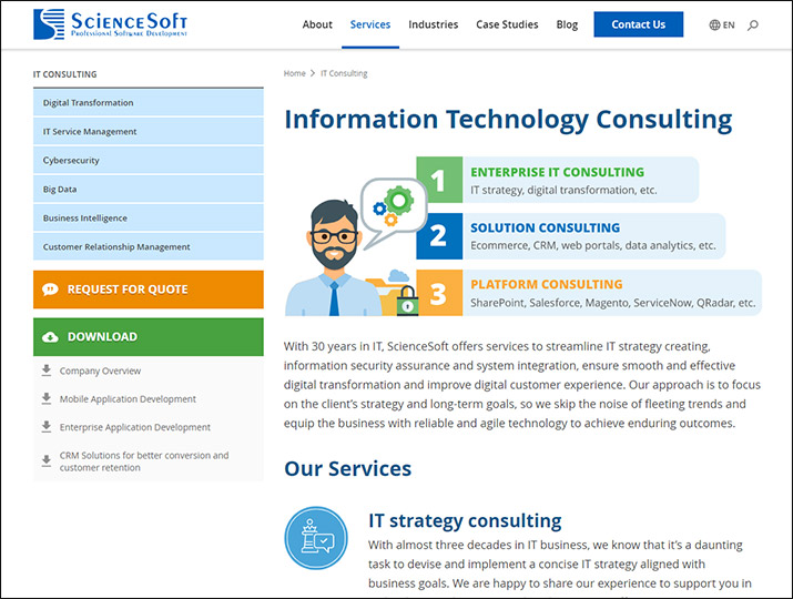 ScienceSoft can handle all of your nonprofit technology consulting firm needs!