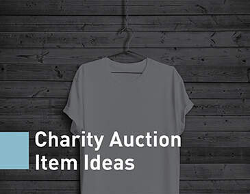 T-shirt fundraising is a unique charity auction item idea.