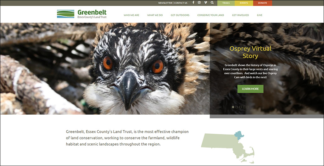 Morweb helped Greenbelt create a top nonprofit website.