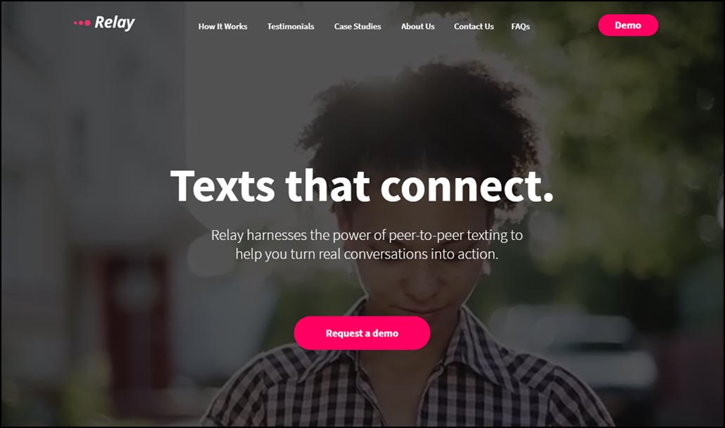 Relay offers political campaign software via peer-to-peer texting.