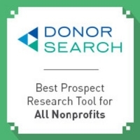 DonorSearch's nonprofit software is best for prospect research.