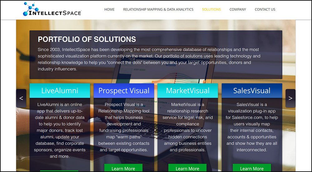 Learn more about the prospect research tools available from IntellectSpace.