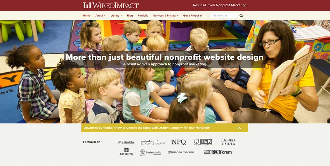 Learn how Wired Impact can help your nonprofit's web design.