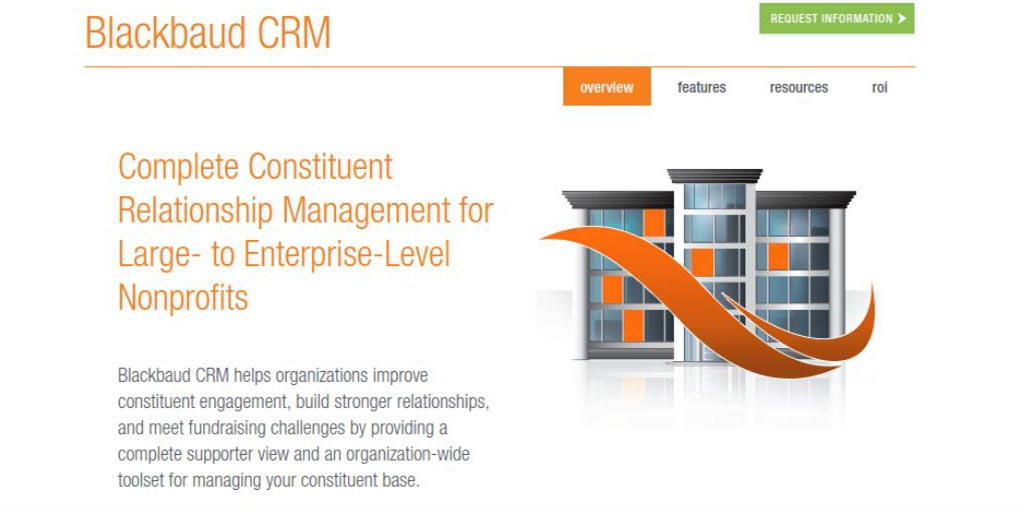 Blackbaud CRM is an expansive donor management software solution designed for large nonprofits.